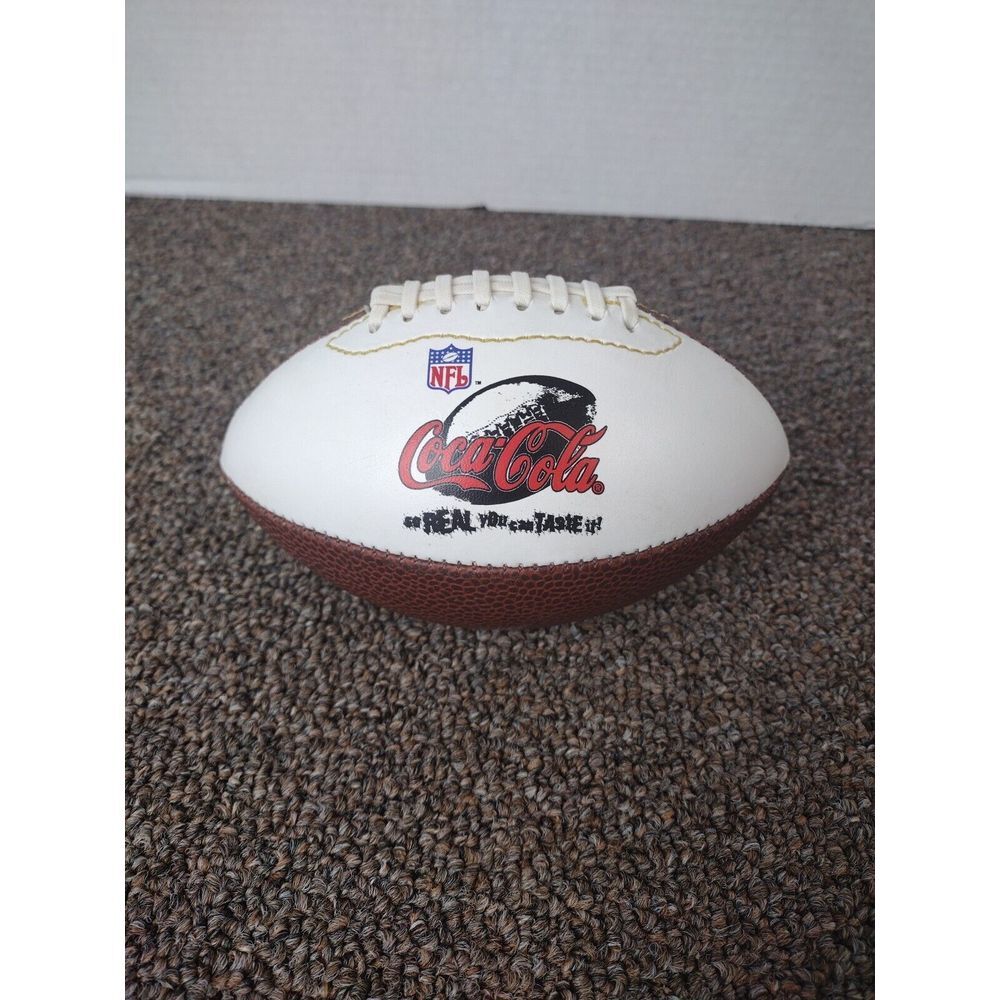VTG‎ NFLP Official NFL Coca Cola Colab FOOTBALL So Real You Can Taste It HTF